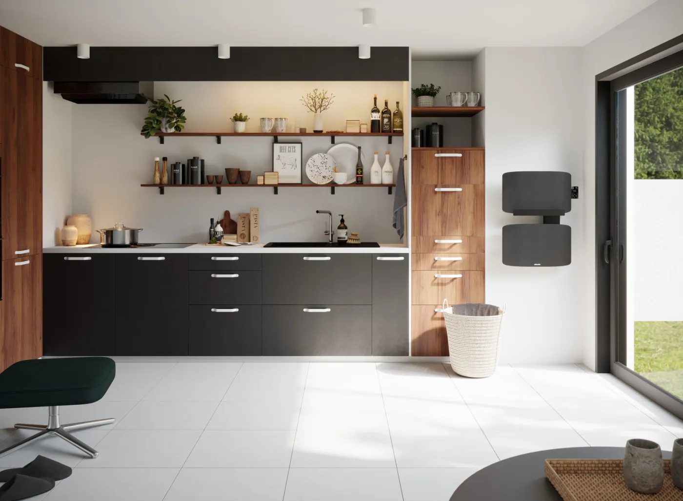 Intérieur chaleureux chauffé par une installation Atlantic